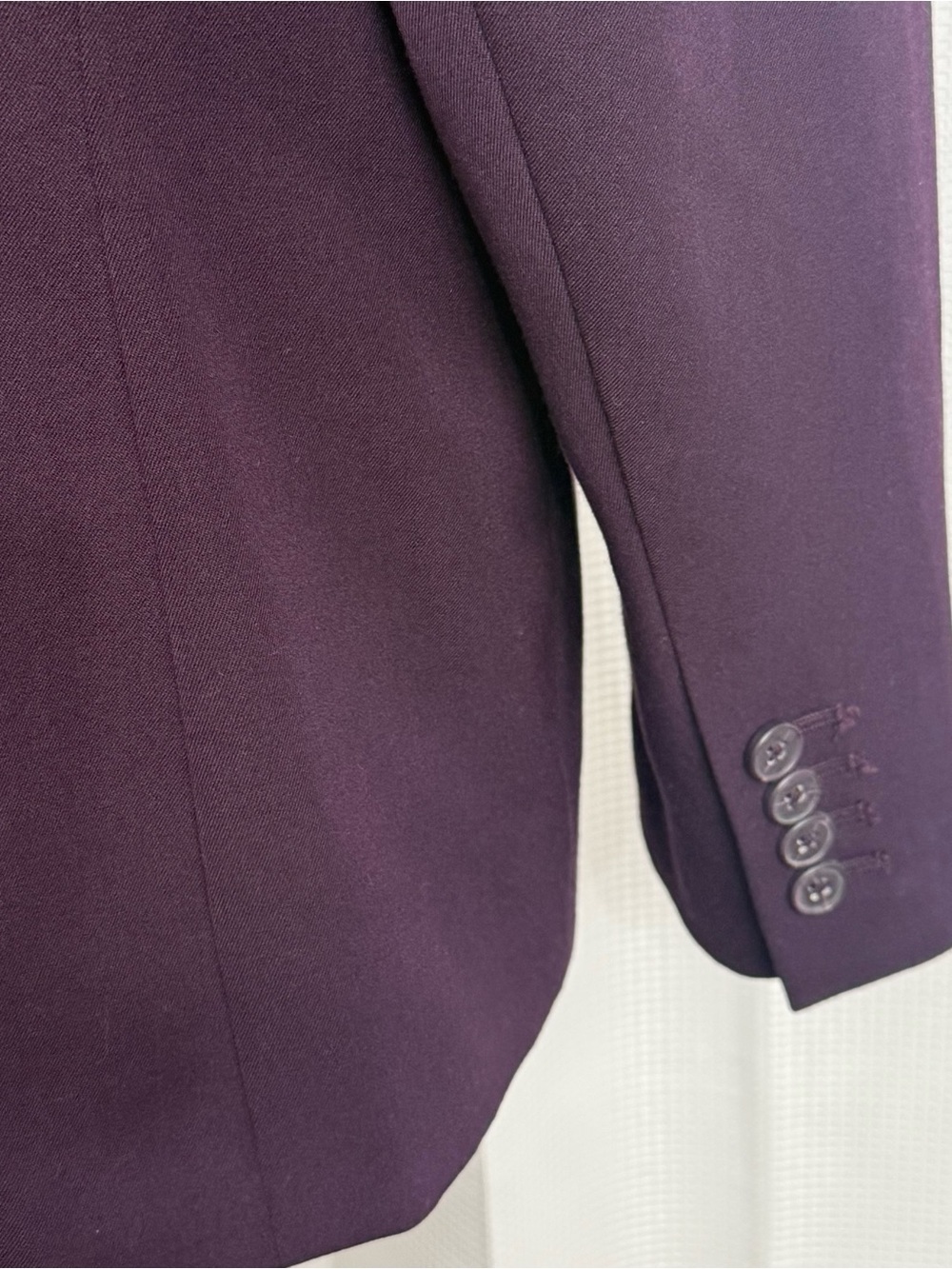 East 5th Women's Classic Long Sleeve Single Breasted Fully Lined Blazer, Plum - Picture 5 of 9